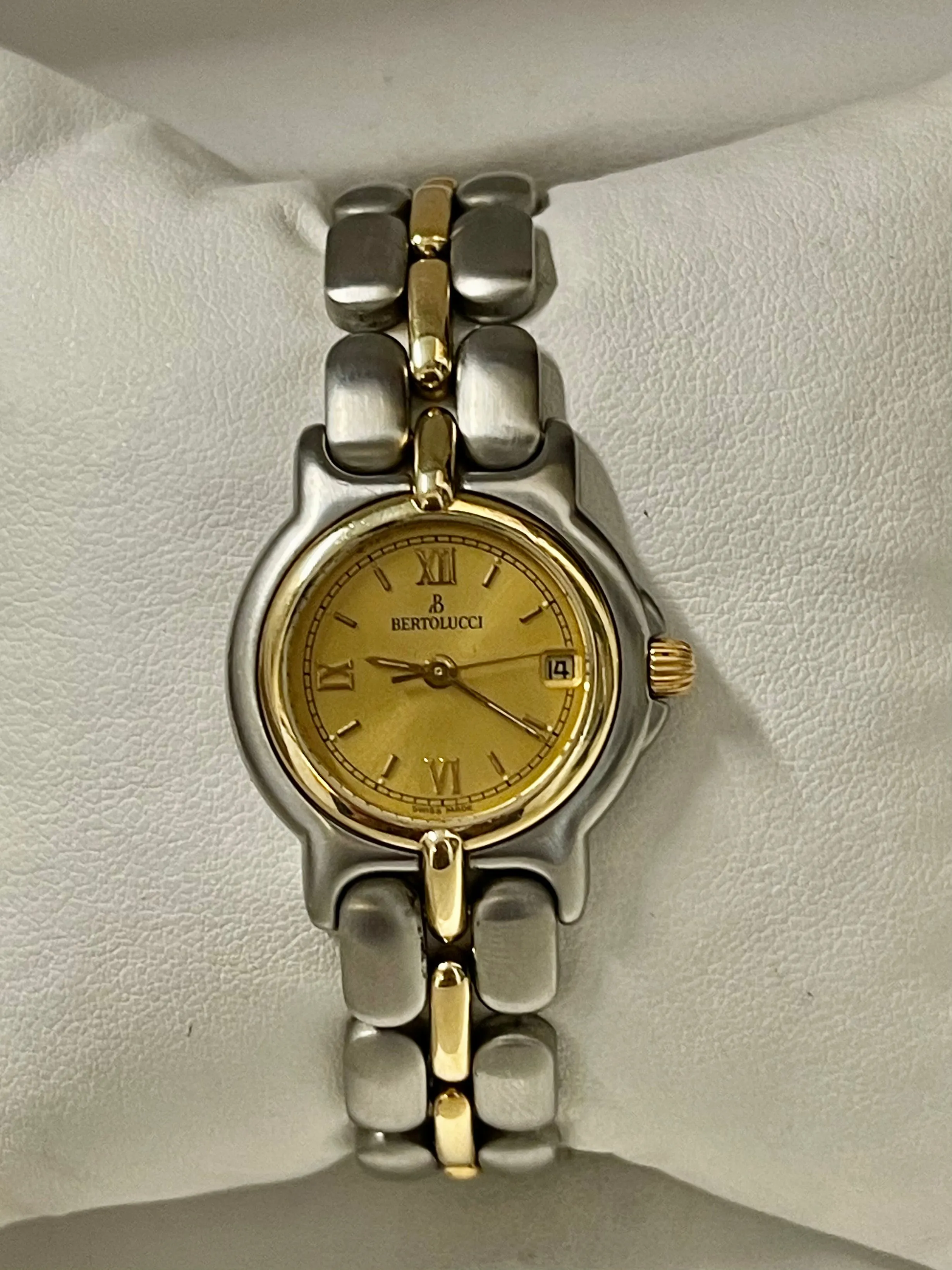 Bertolucci Pulchra Unique 18K YG & SS Quartz Ladies Wrist Watch - $10K APR w/COA