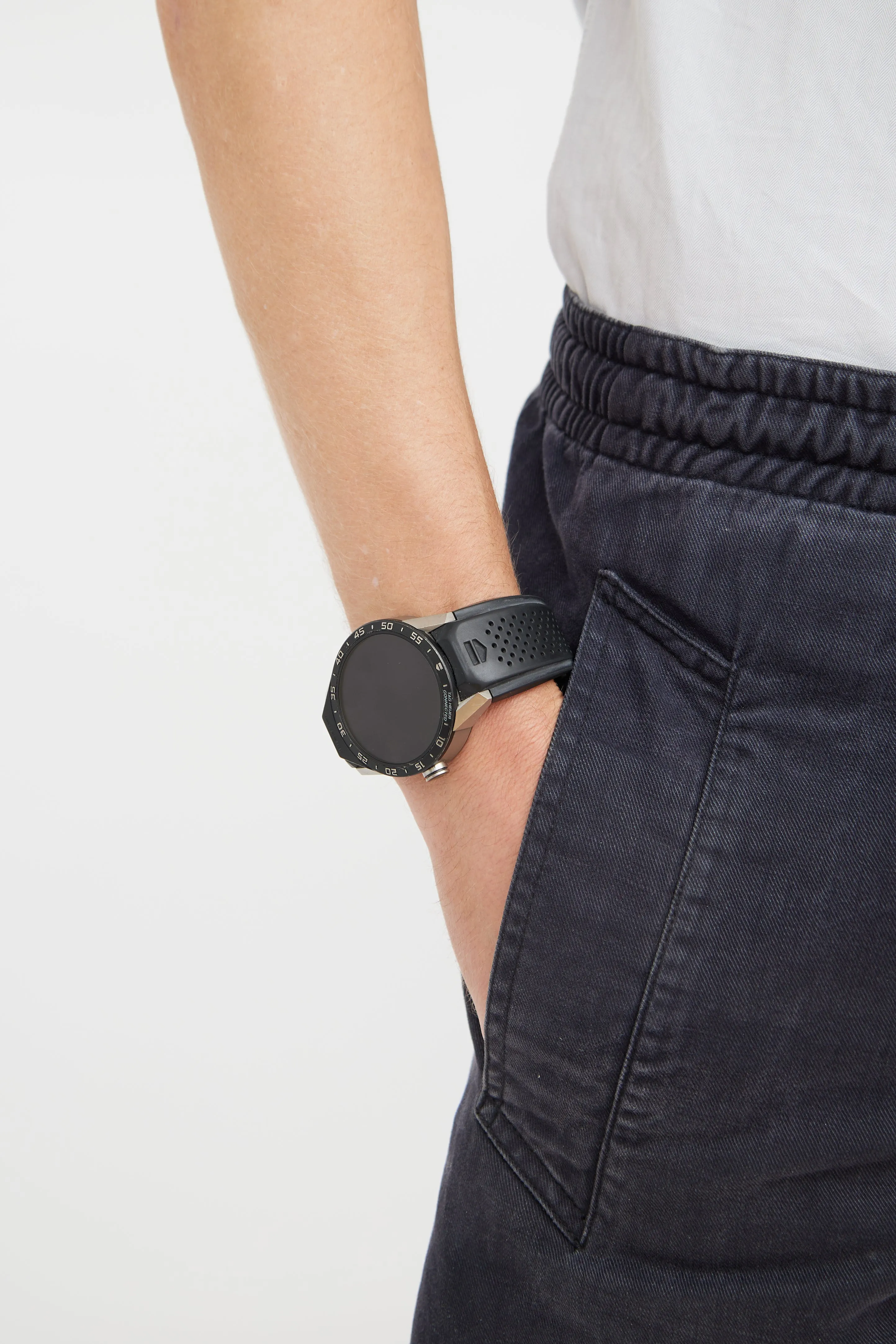 Black & Silver Connected Watch
