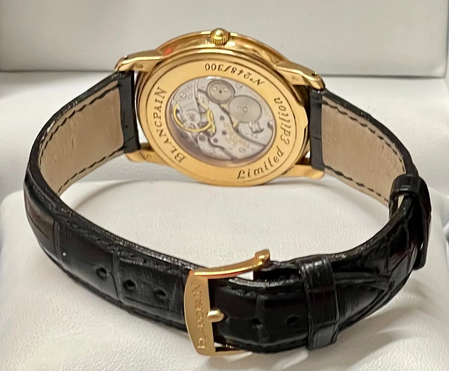 BLANCPAIN Rare Limited Edition 18K Rose Gold Unique Men's Watch- $40K APR w/COA!