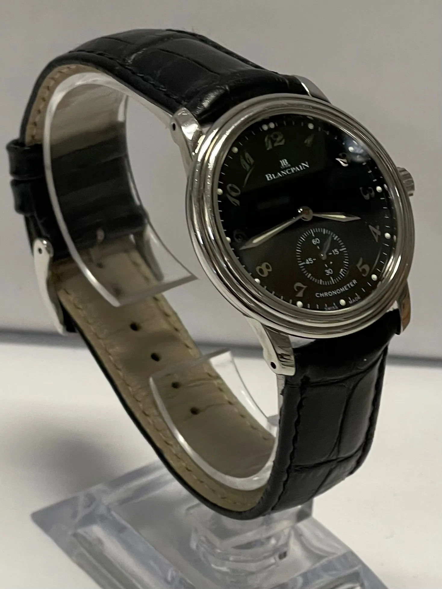 BLANCPAIN Unique Chronometer SS w/Exhibition Back Men's Watch - $25K APR w/COA!!