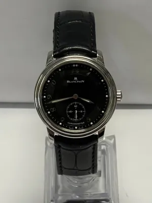 BLANCPAIN Unique Chronometer SS w/Exhibition Back Men's Watch - $25K APR w/COA!!