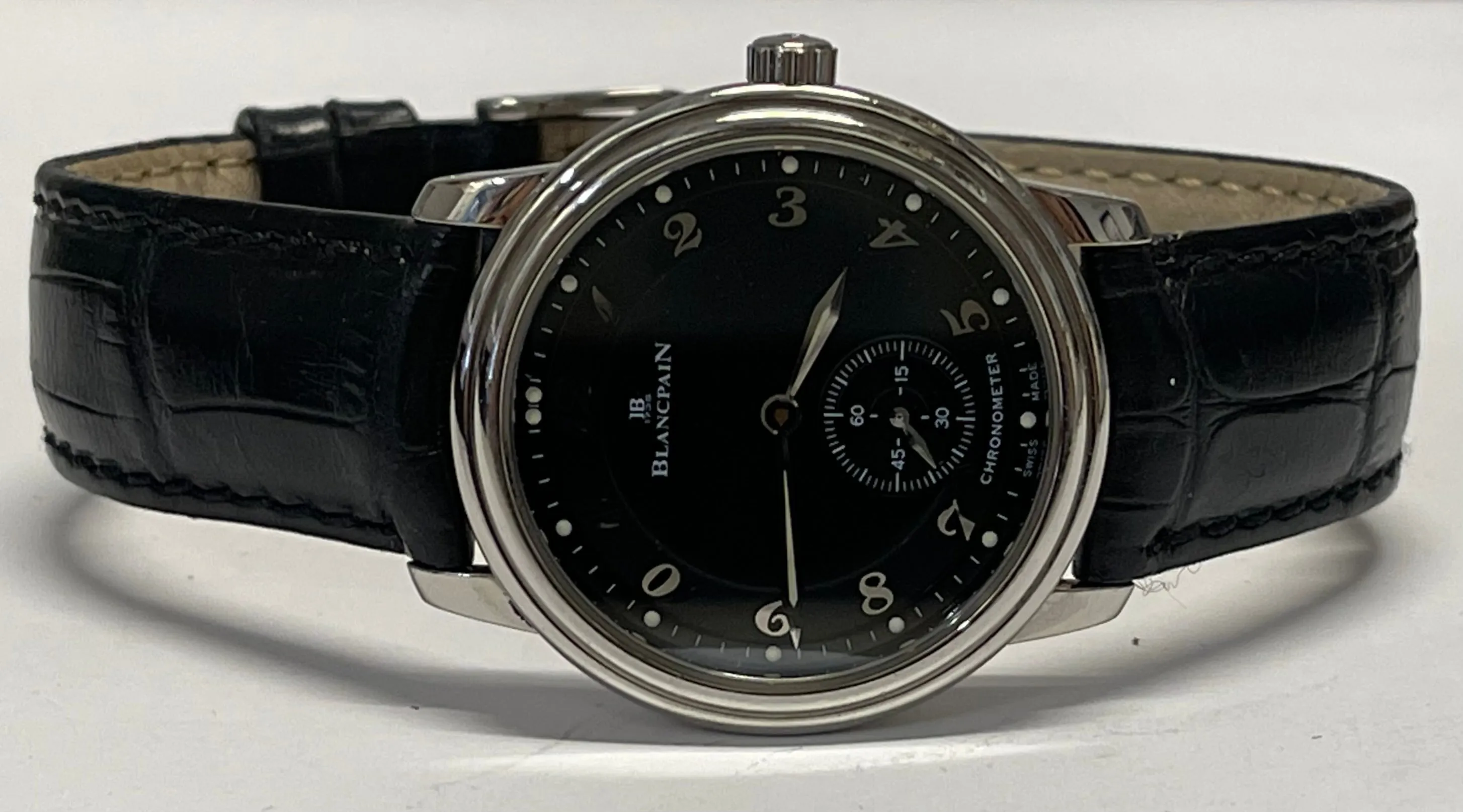 BLANCPAIN Unique Chronometer SS w/Exhibition Back Men's Watch - $25K APR w/COA!!