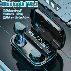 Bluetooth 5.2 Wireless Earbuds with Smart Touch & ANC