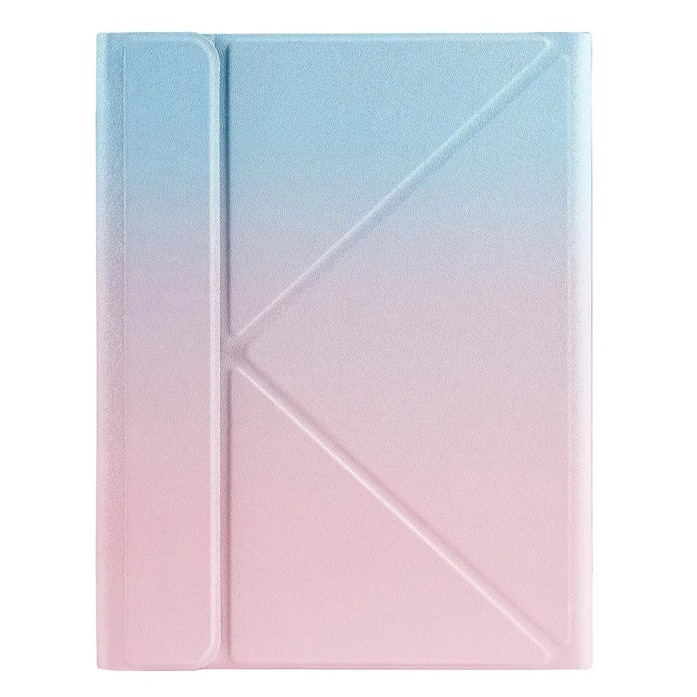 Bluetooth Keyboard Leather Case For Ipad 9.7 With Triangle Holder & Pen Slot