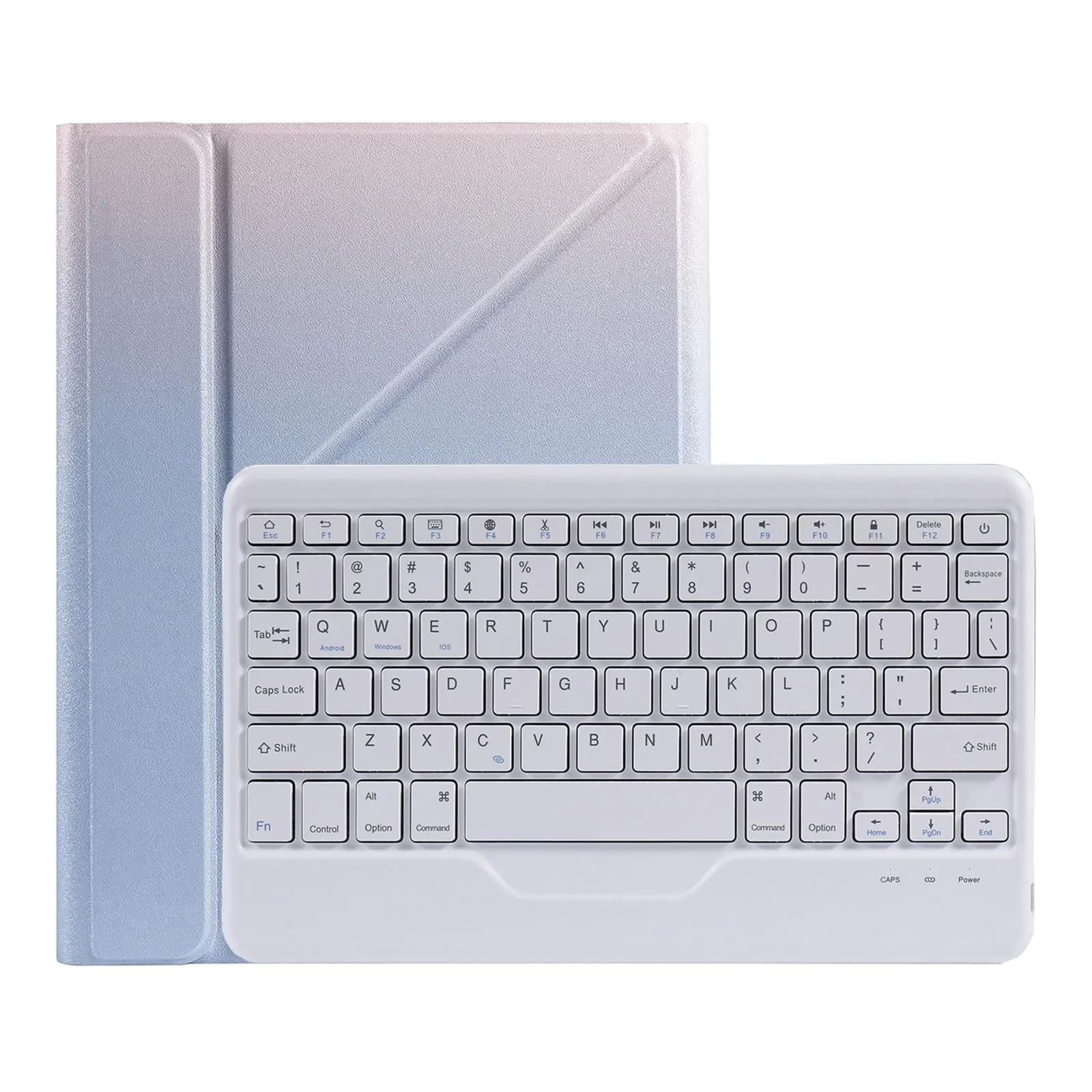 Bluetooth Keyboard Leather Case For Ipad 9.7 With Triangle Holder & Pen Slot