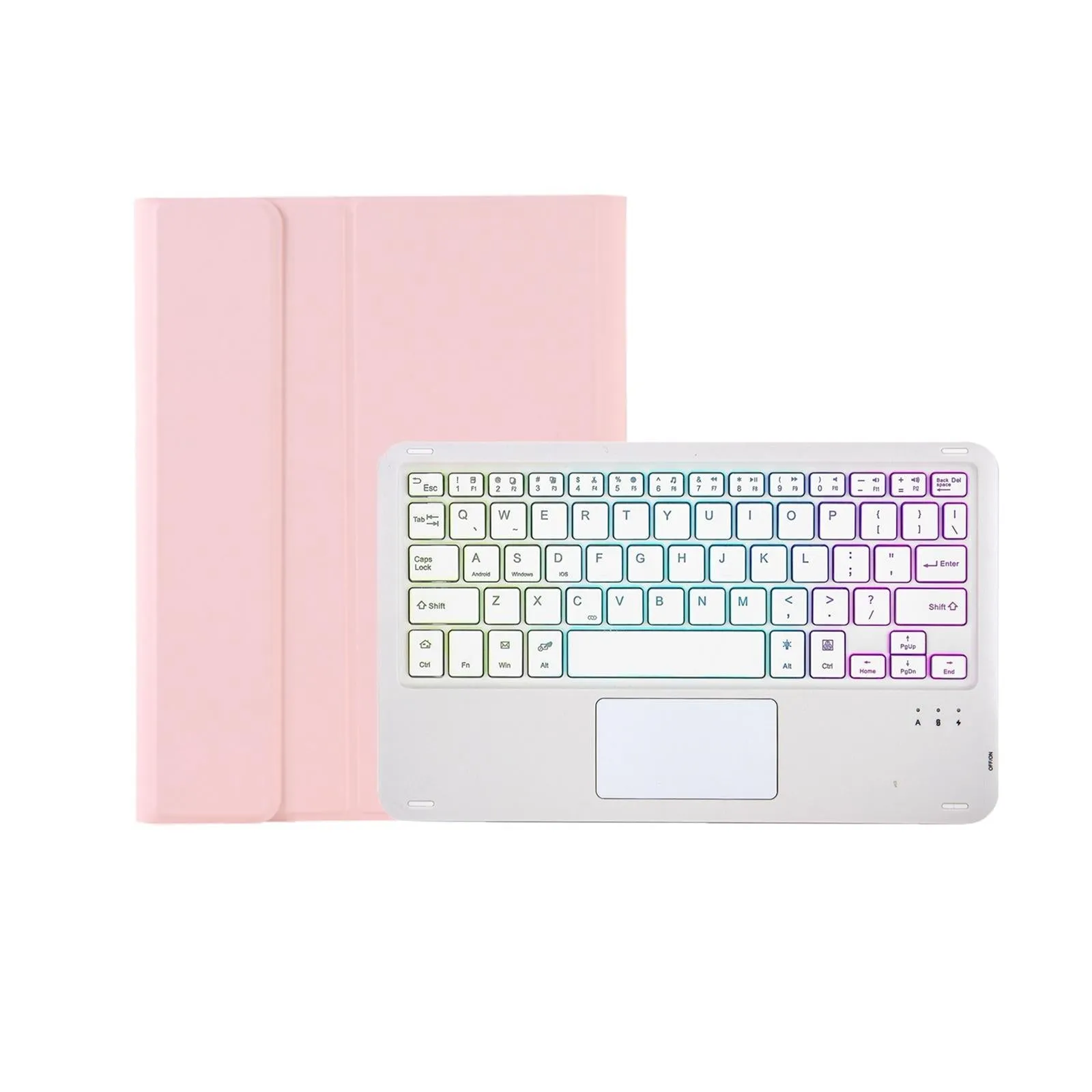 Bluetooth Keyboard Leather Tablet Case For Ipad 10.2 / 10.5 / Air 2019 With Touch Pad & Backlight