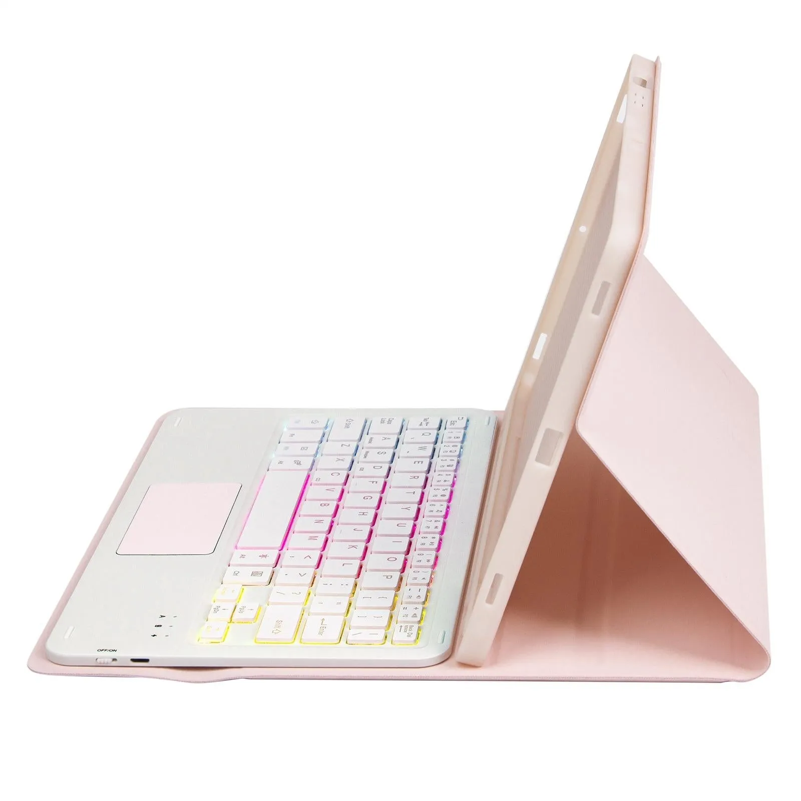 Bluetooth Keyboard Leather Tablet Case For Ipad 10.2 / 10.5 / Air 2019 With Touch Pad & Backlight