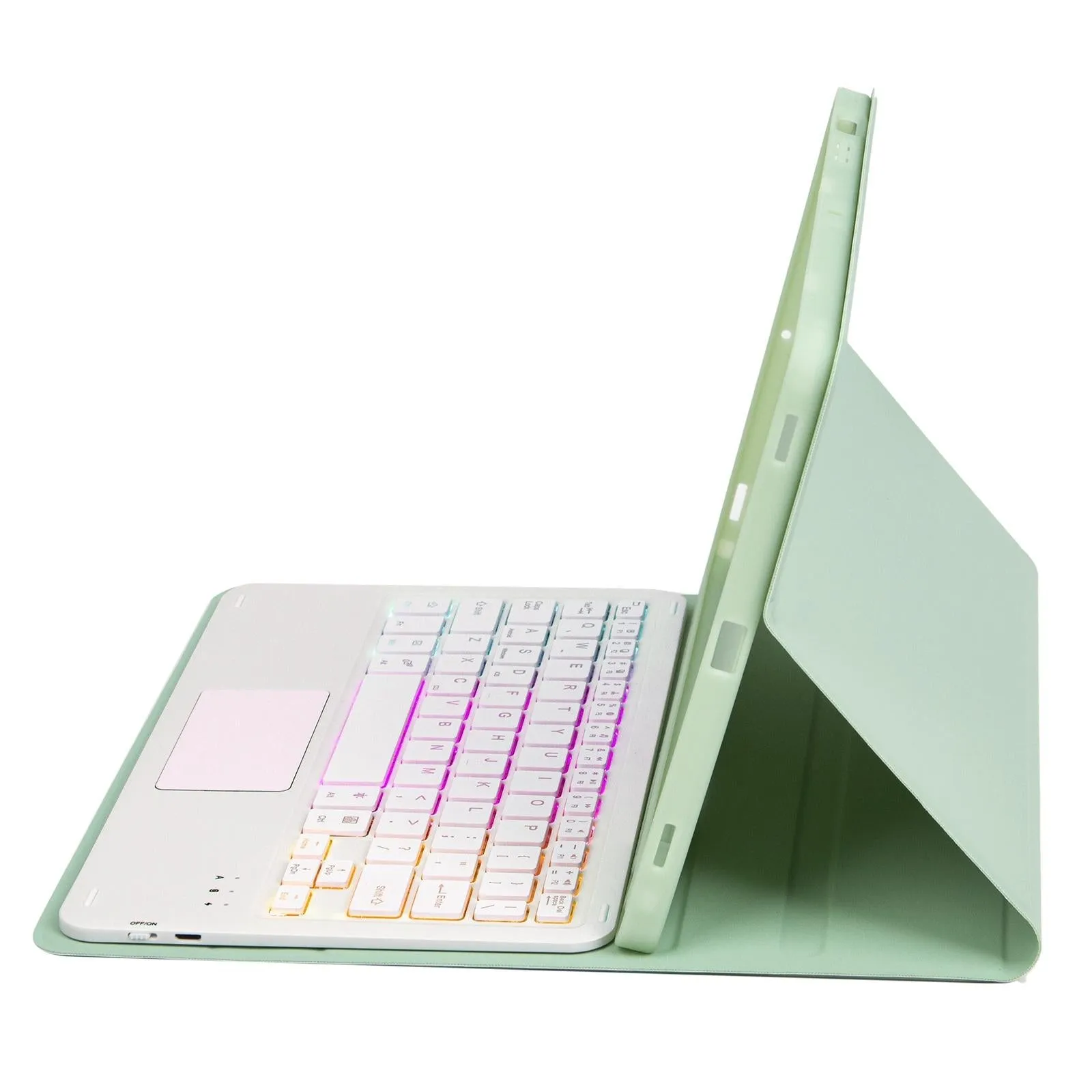 Bluetooth Keyboard Leather Tablet Case For Ipad 10.2 / 10.5 / Air 2019 With Touch Pad & Backlight