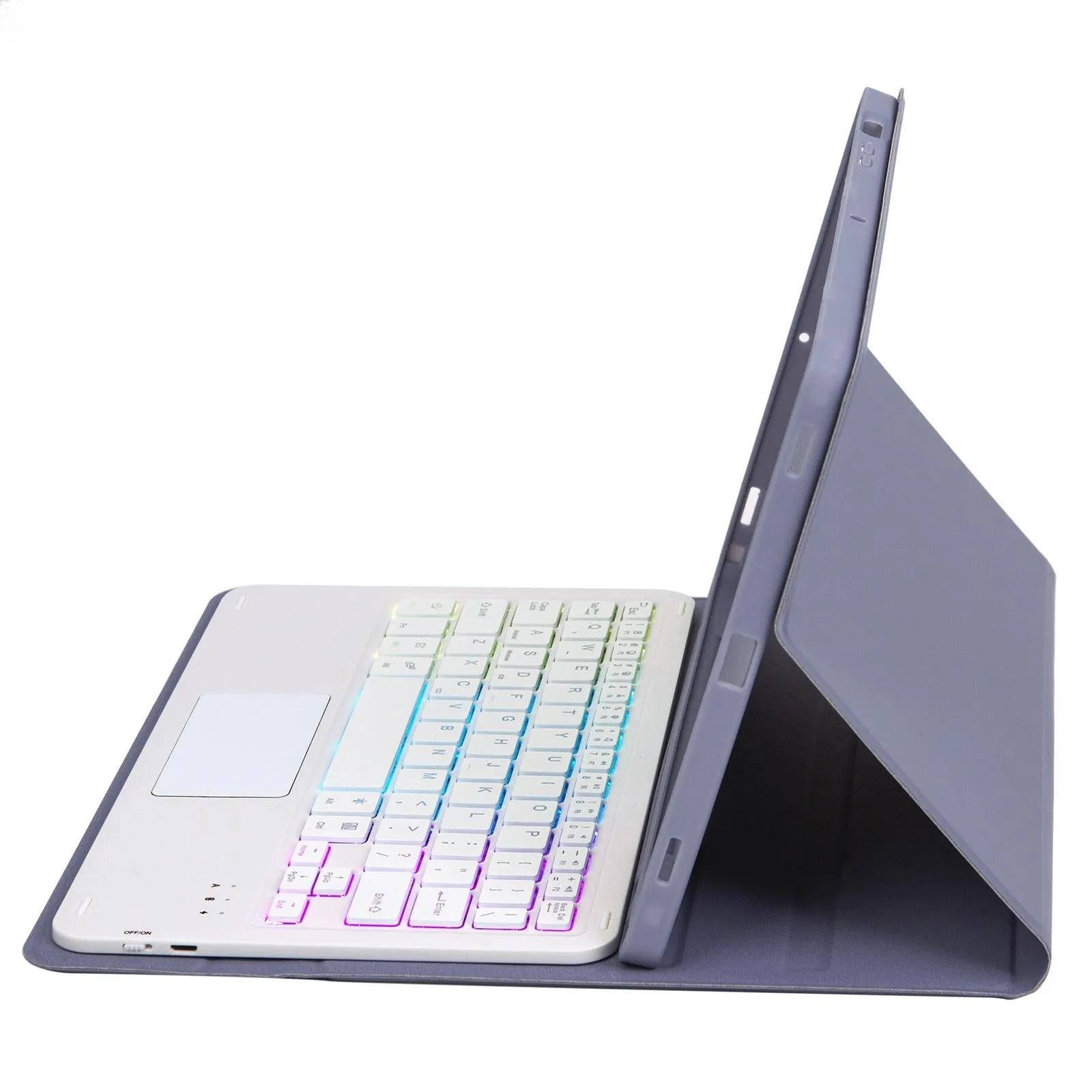 Bluetooth Keyboard Leather Tablet Case For Ipad 10.2 / 10.5 / Air 2019 With Touch Pad & Backlight