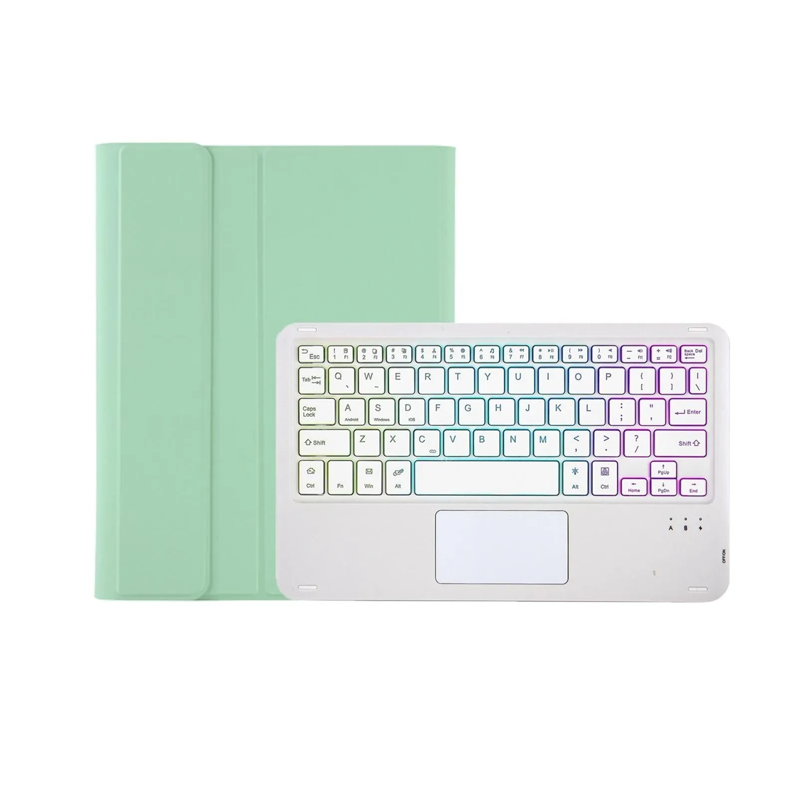 Bluetooth Keyboard Leather Tablet Case For Ipad 10.2 / 10.5 / Air 2019 With Touch Pad & Backlight