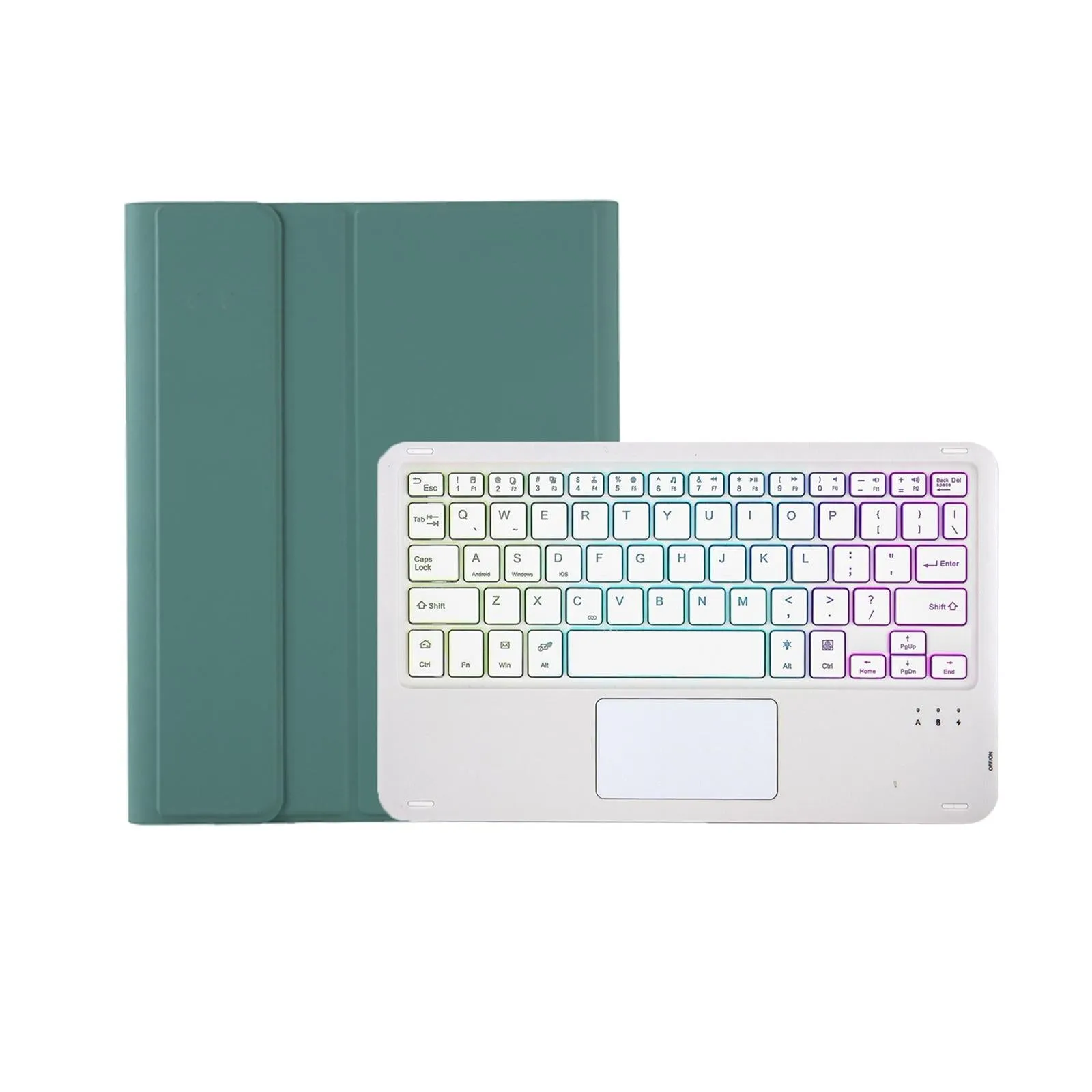 Bluetooth Keyboard Leather Tablet Case For Ipad 10.2 / 10.5 / Air 2019 With Touch Pad & Backlight