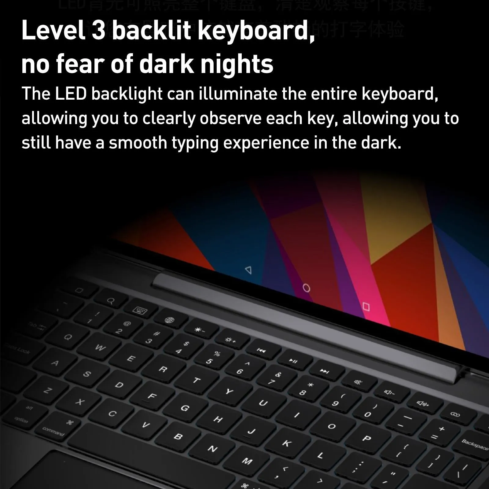 Bluetooth Touch Keyboard Leather Case - Aluminum Alloy