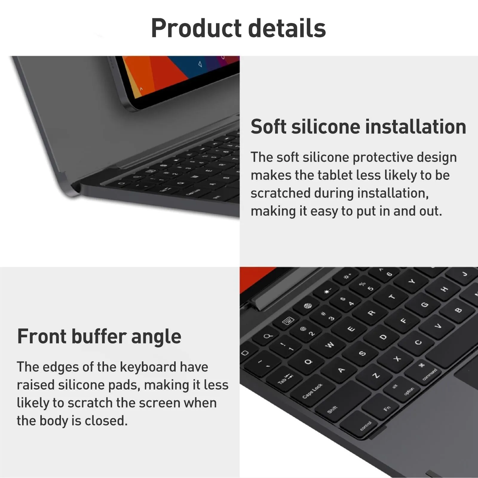Bluetooth Touch Keyboard Leather Case - Aluminum Alloy