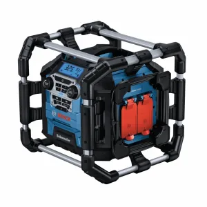 BOSCH GPB18V-5CN 18V Jobsite Radio with Bluetooth 5.0 and Power Station