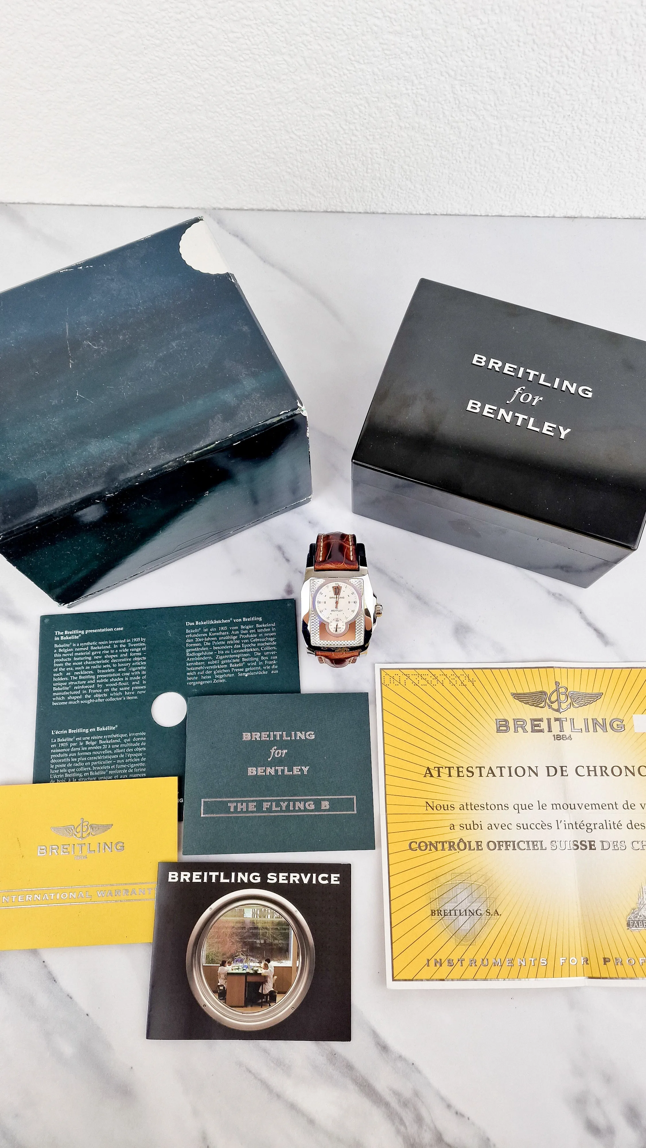 Breitling for Bentley Flying B Stainless Steel 41mm Watch A28362