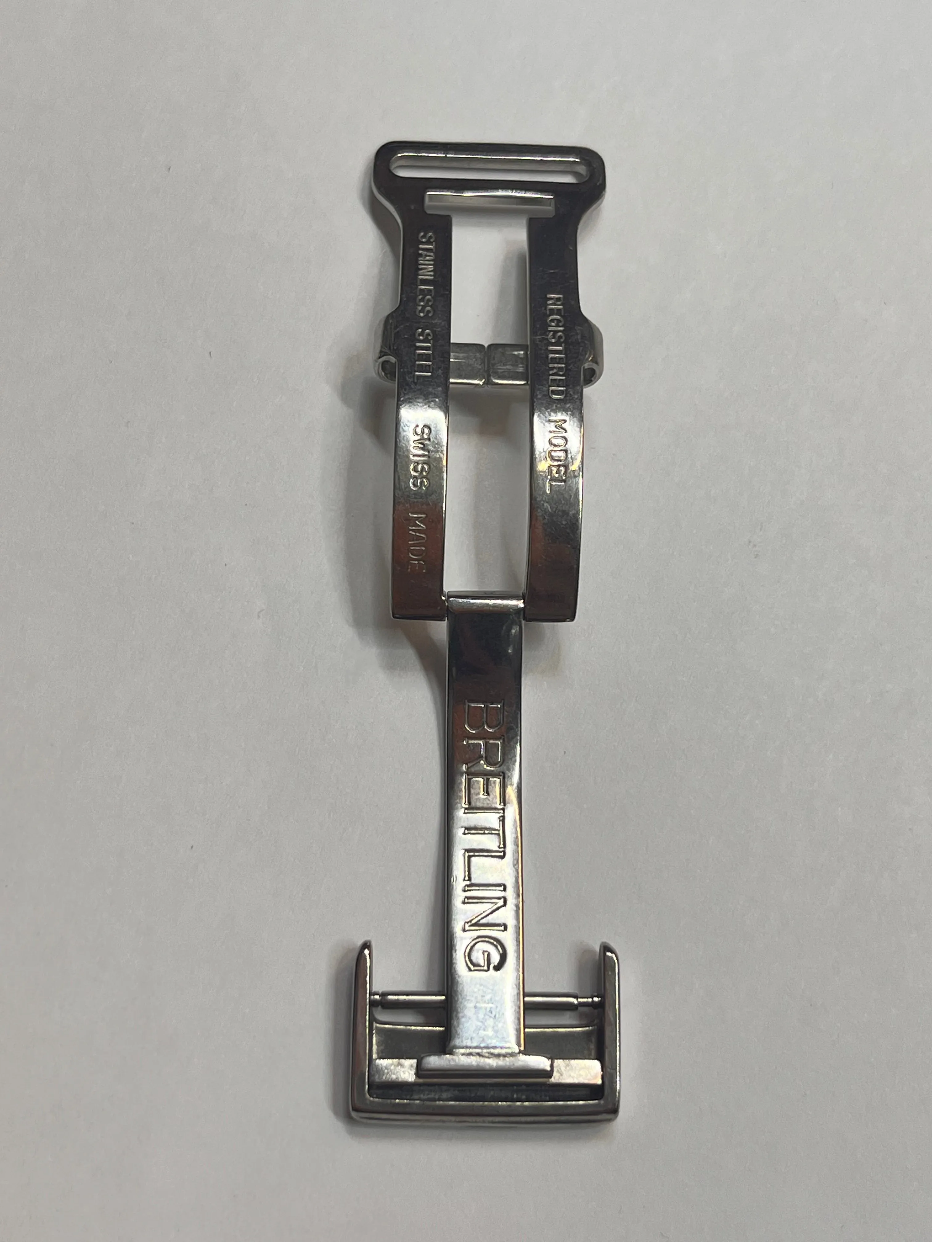 BREITLING Stainless Steel Deployment Buckle - $750 APR w/ CoA!