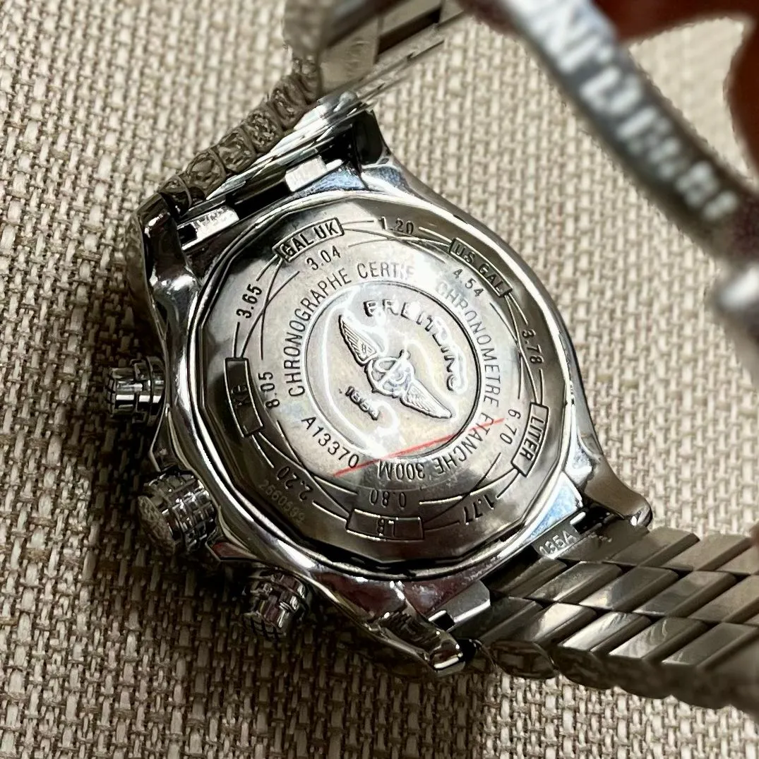 BREITLING Super Avenger A13370 Jumbo Chronometre Men's Watch - $12K APR w/ COA!!