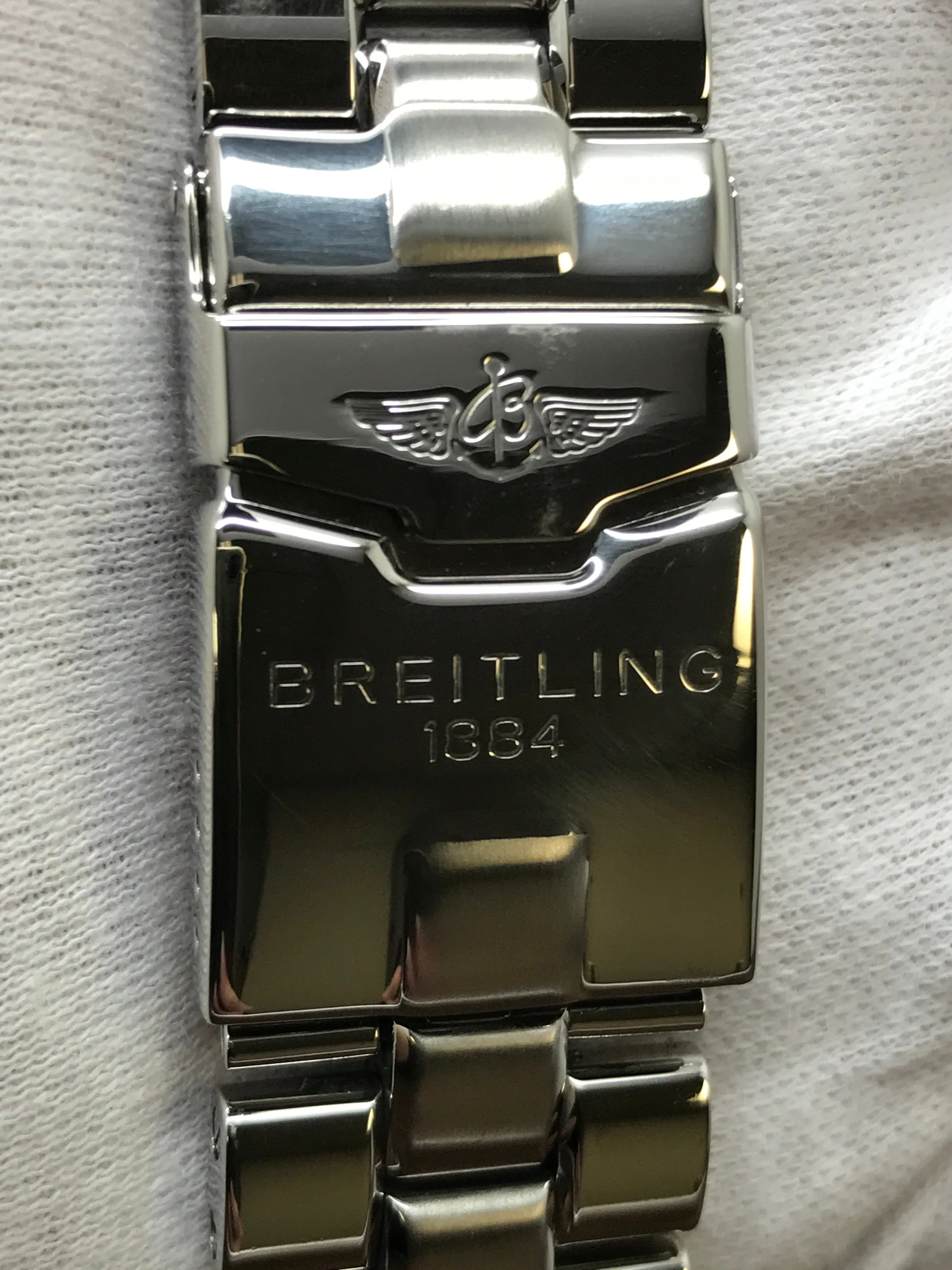 Breitling Super Avenger Custom Diamond Bezel A13370 White Dial Automatic Men's Watch