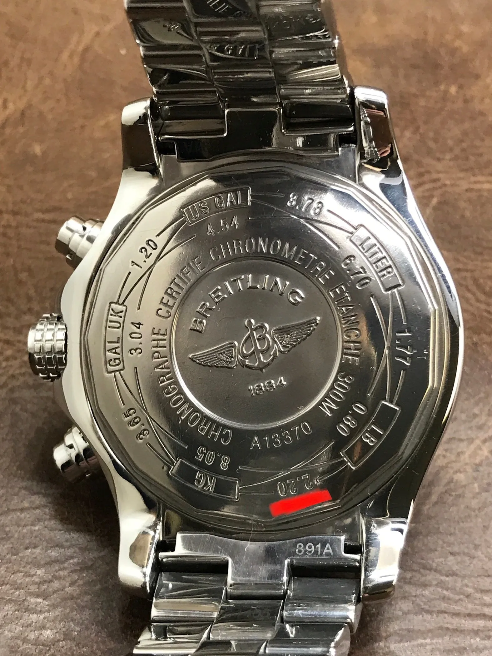 Breitling Super Avenger Custom Diamond Bezel A13370 White Dial Automatic Men's Watch