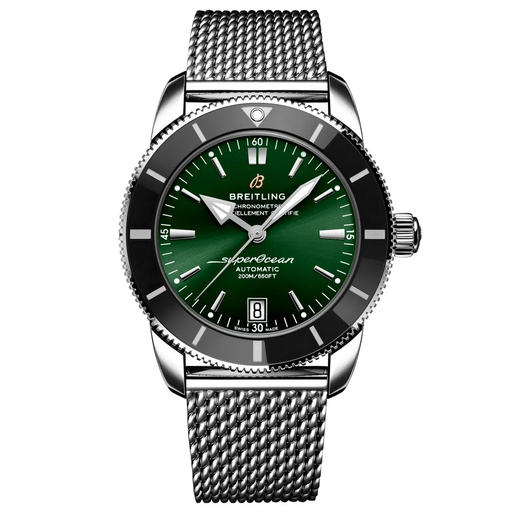 Breitling Superocean Heritage B20 42mm Green Dial Automatic Gents Watch AB2010121L1A1