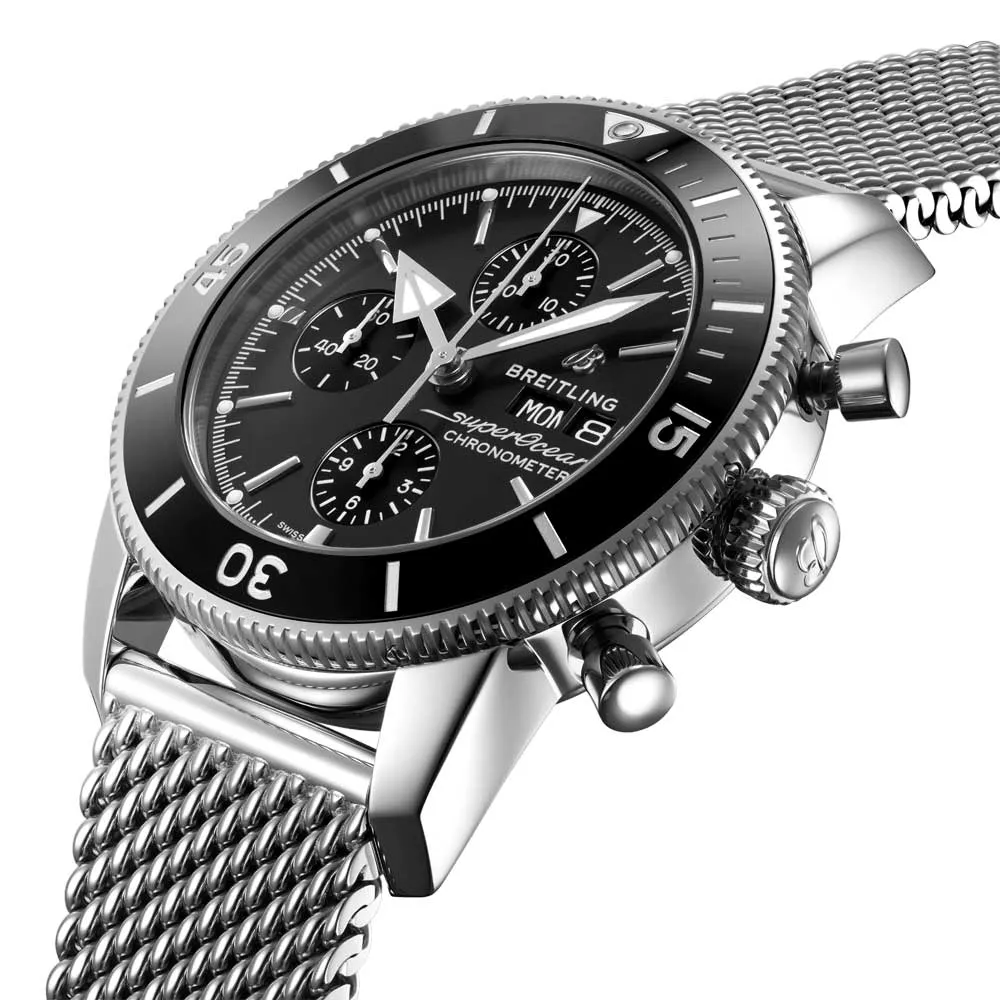Breitling Superocean Heritage Chronograph 44mm Black Dial Automatic Gents Watch A13313121B1A1