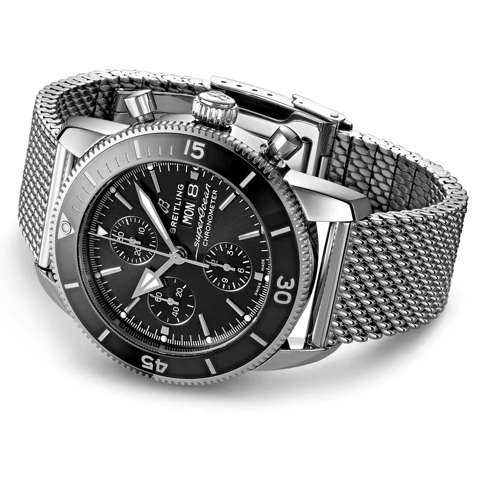 Breitling Superocean Heritage Chronograph 44mm Black Dial Automatic Gents Watch A13313121B1A1