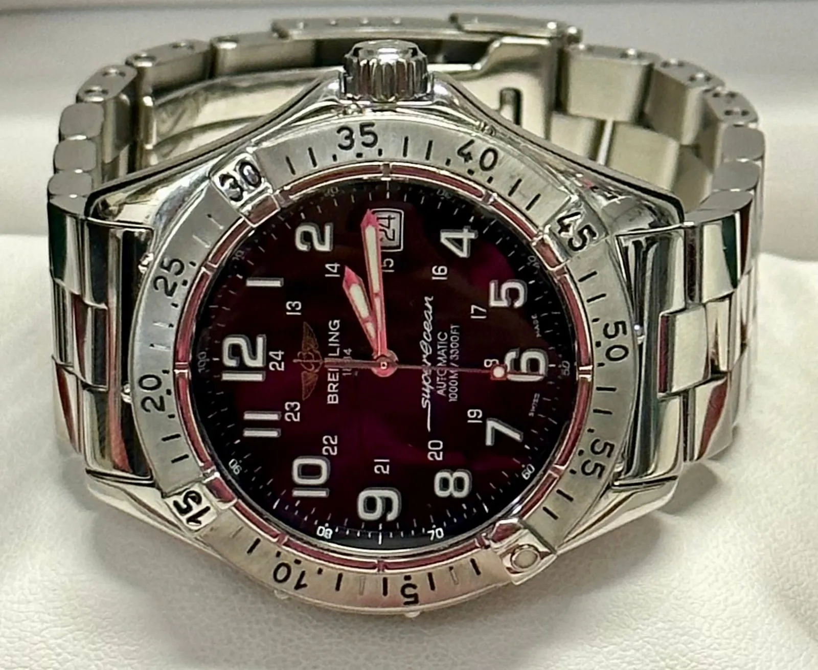 BREITLING Superocean Men's Wristwatch Automatic Stainless Steel- $7K APR w/ COA!