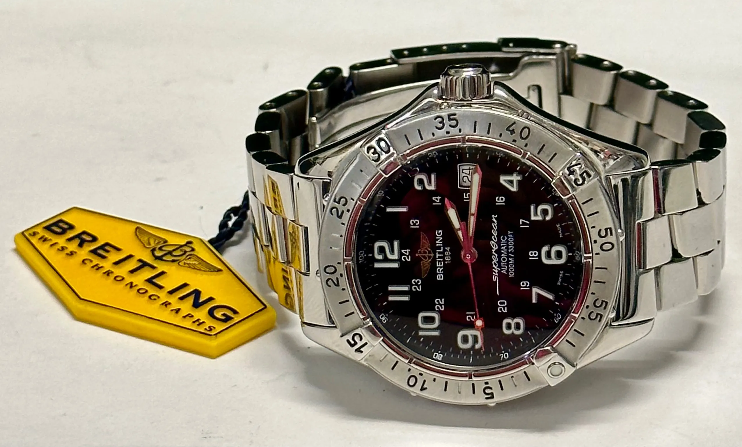 BREITLING Superocean Men's Wristwatch Automatic Stainless Steel- $7K APR w/ COA!