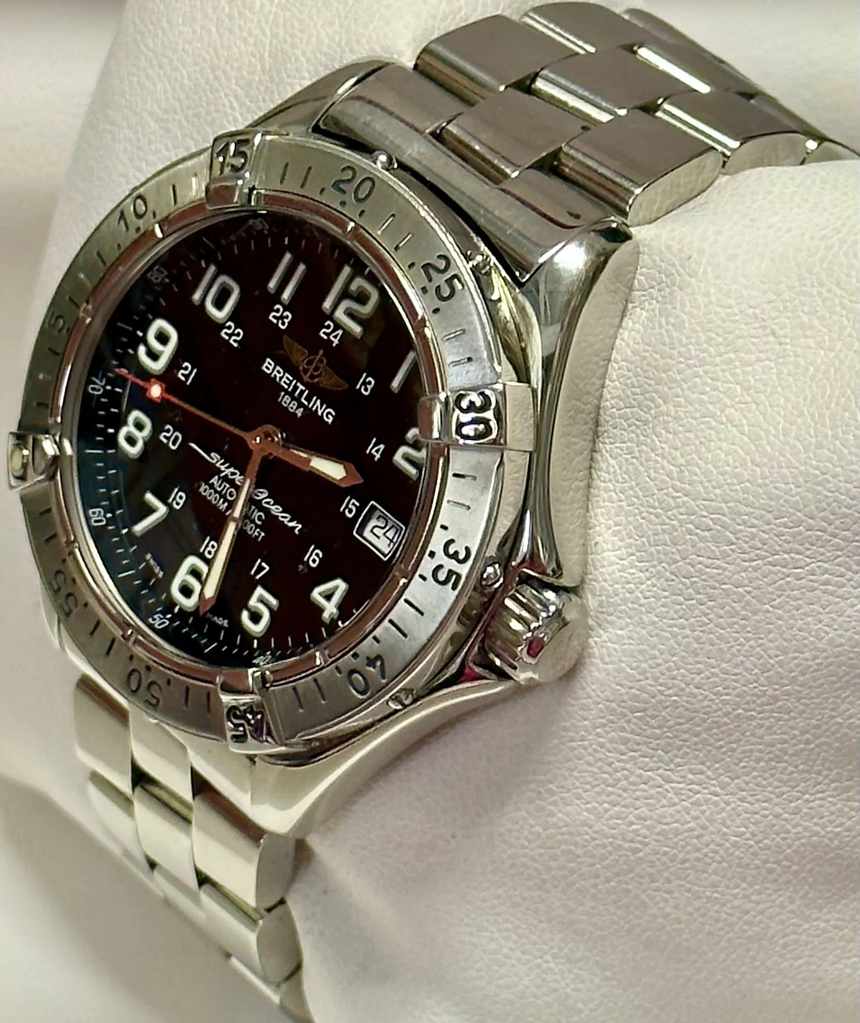 BREITLING Superocean Men's Wristwatch Automatic Stainless Steel- $7K APR w/ COA!