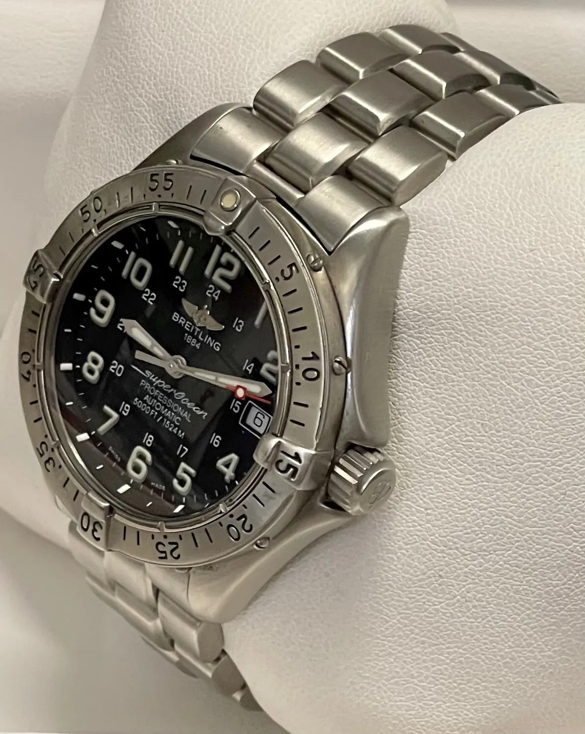 BREITLING Superocean Professional Stainless Steel Men's Wristwatch-$7K APR w/COA!