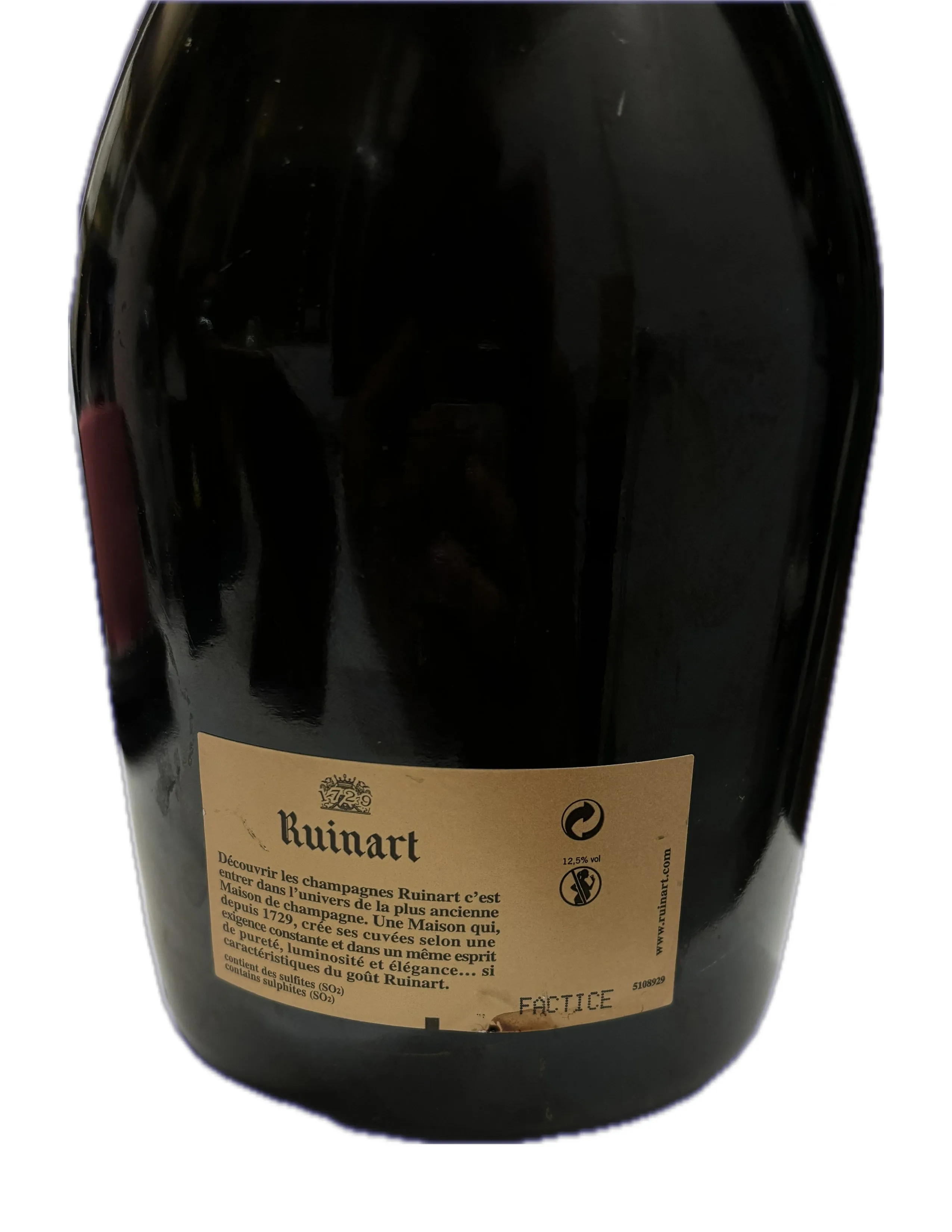 Brut Rosé Champagne By Ruinart 1729 Sherry Lehmann Collection - $2K APR w/ CoA!!