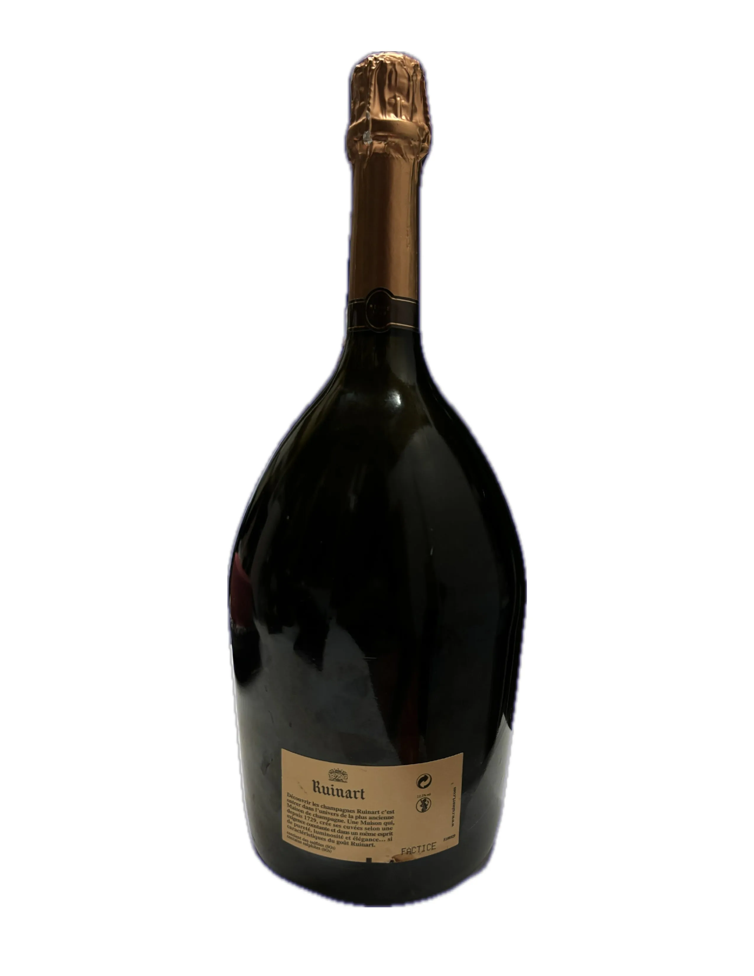Brut Rosé Champagne By Ruinart 1729 Sherry Lehmann Collection - $2K APR w/ CoA!!