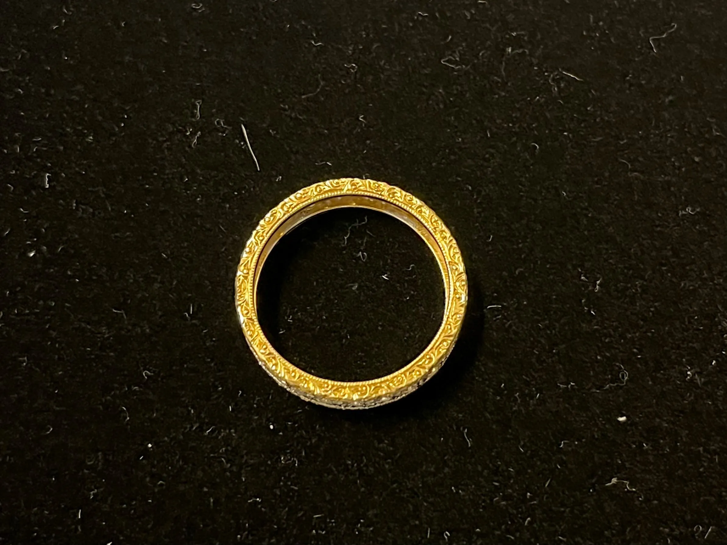 BUCCELLATI DIAMOND 18K YELLOW AND WHITE GOLD SETTING RING - $30K APR w/ CoA!!!!!