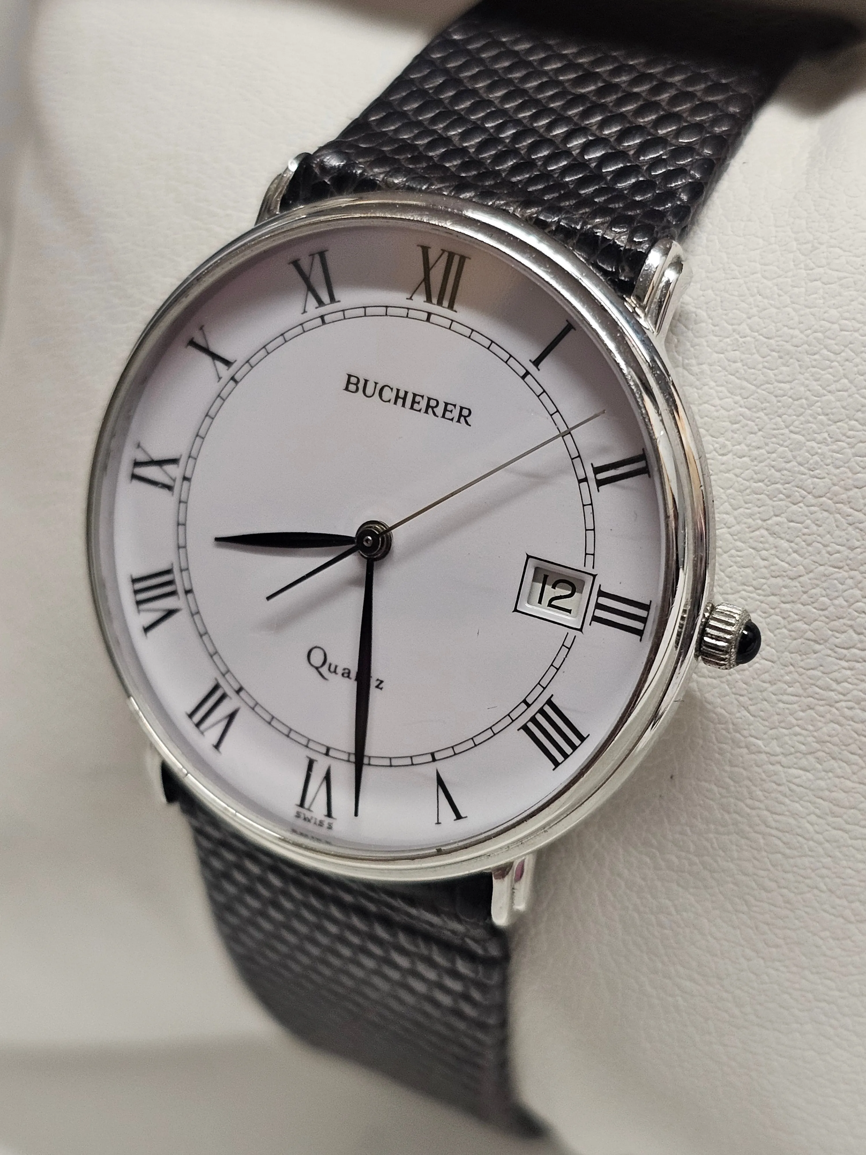 BUCHERER, Date Feature, Stainless Steel, Beautiful Men's Watch - $5K APR w/ COA!