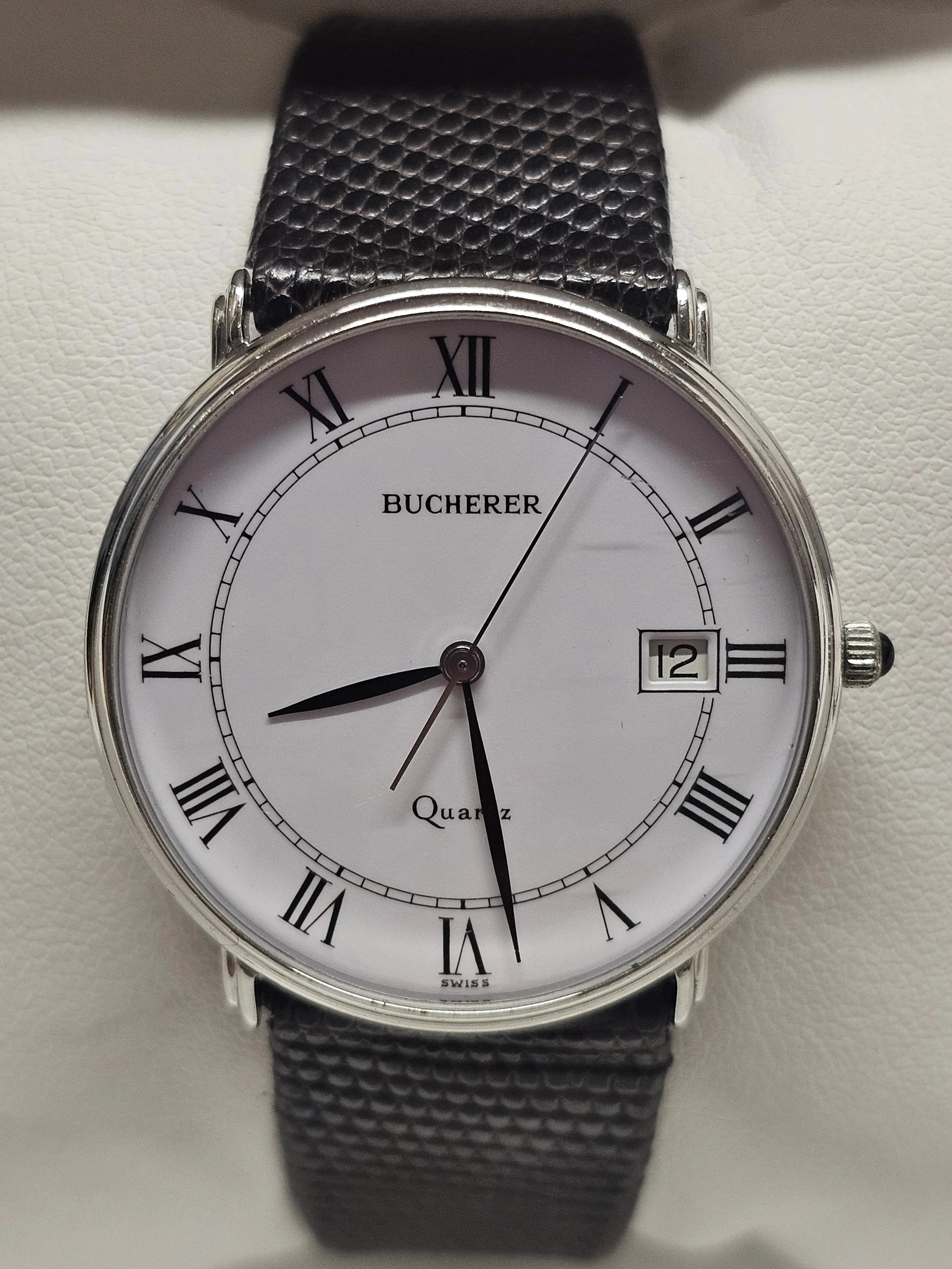 BUCHERER, Date Feature, Stainless Steel, Beautiful Men's Watch - $5K APR w/ COA!
