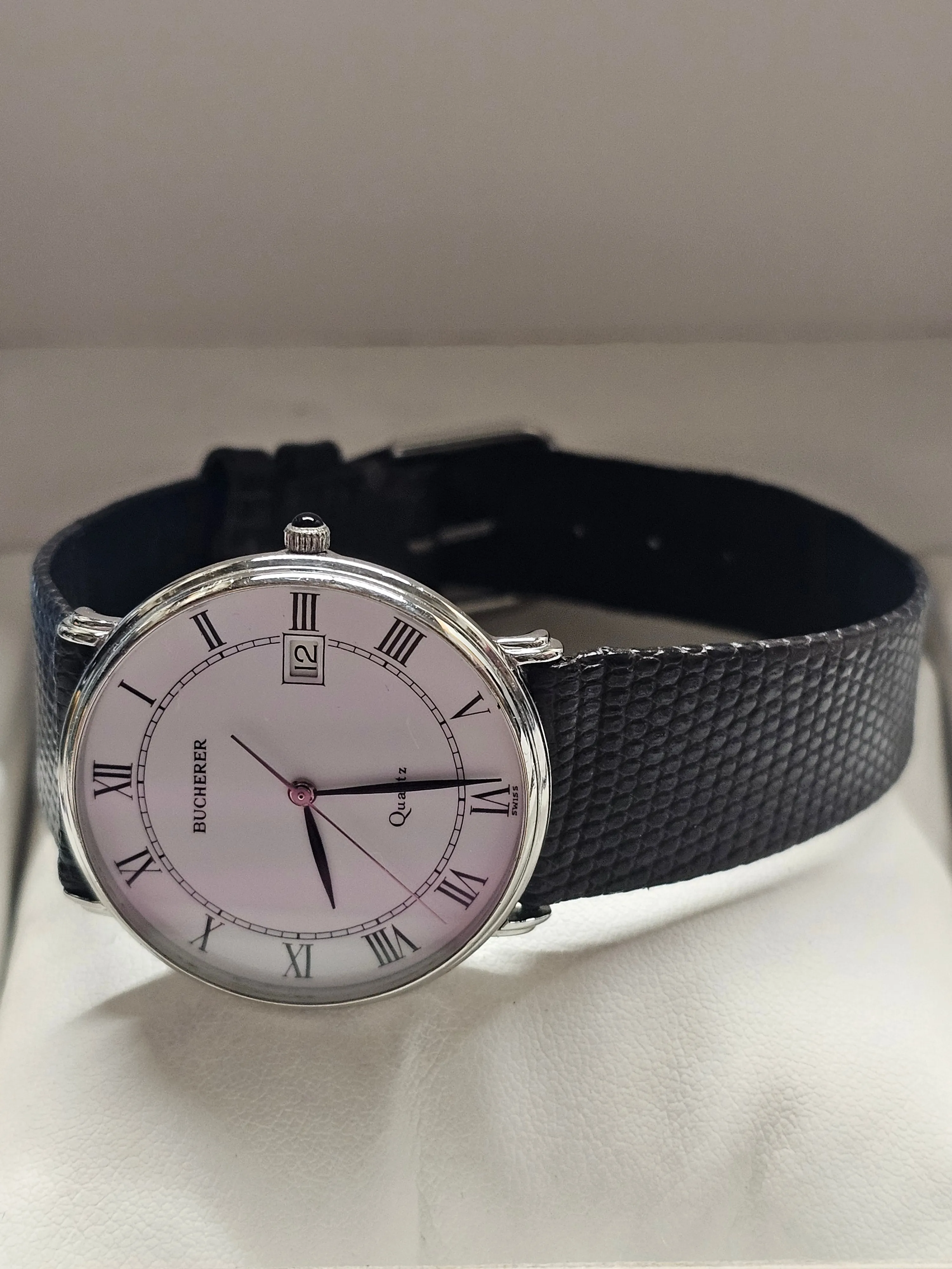 BUCHERER, Date Feature, Stainless Steel, Beautiful Men's Watch - $5K APR w/ COA!