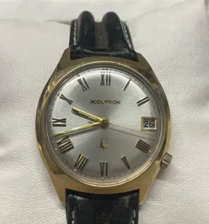 Bulova Accutron 1960s Men's Watch - 14K Gold Filled, Oyster Dial- $6K APR w/COA!