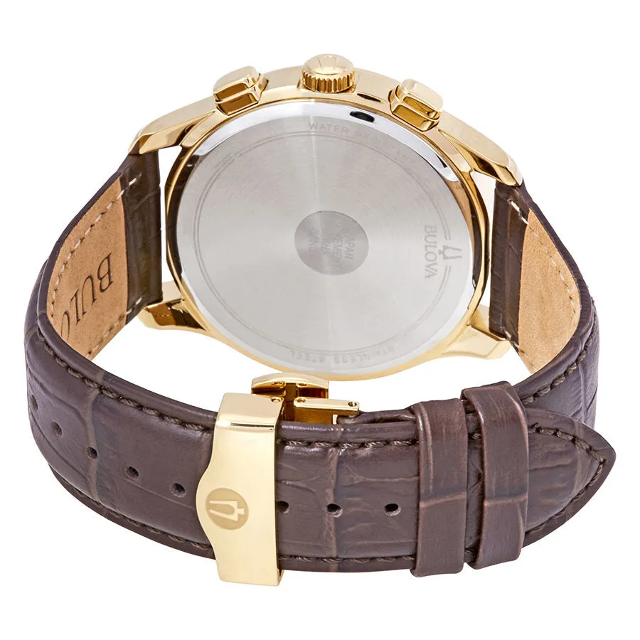 Bulova Classic White Textured Dial Men's Chronograph Watch 97B169