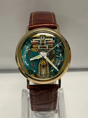 BULOVA Electric Rare Vintage 1950's Skeleton Design Men's Watch - $6K APR w/COA!