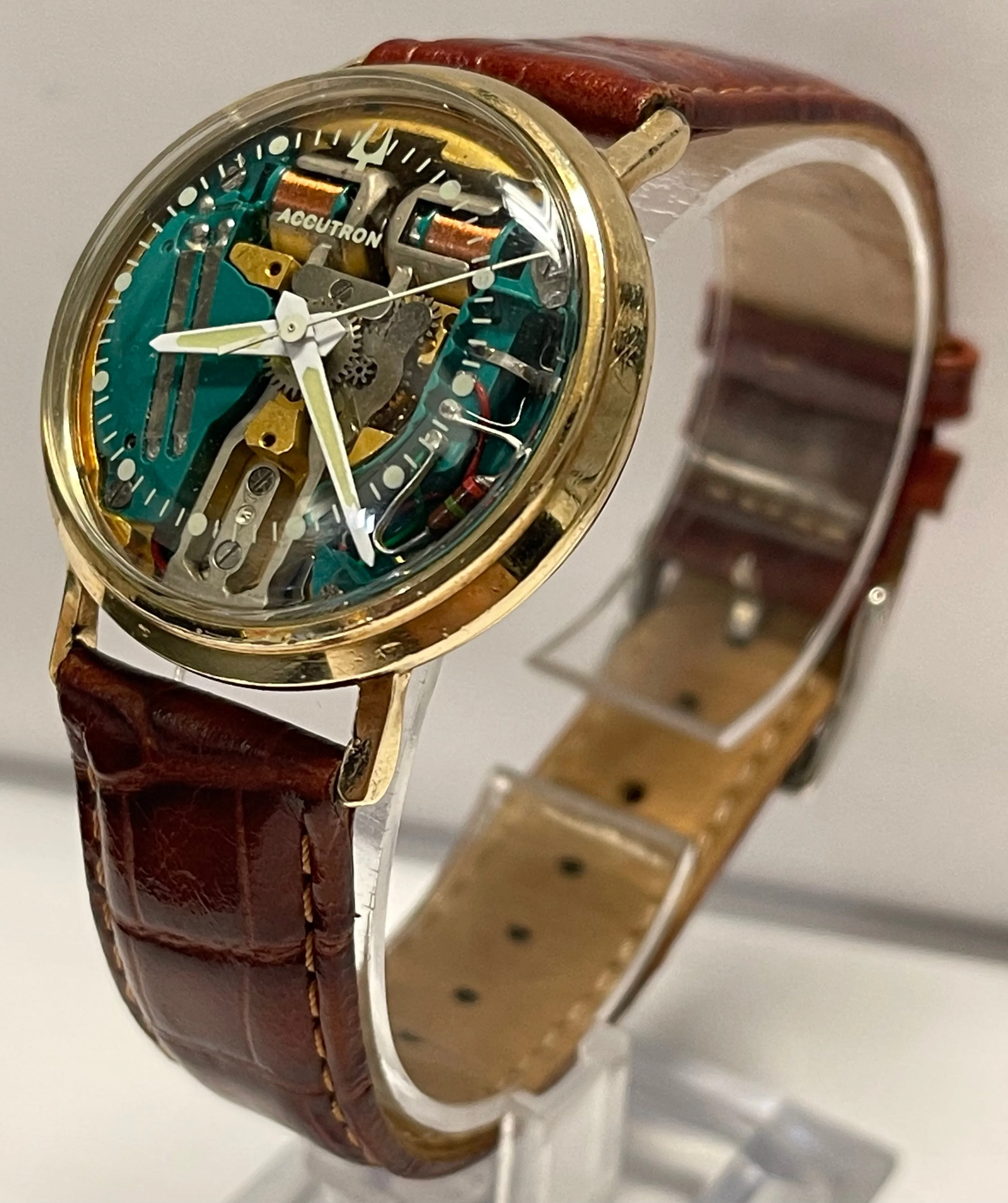 BULOVA Electric Rare Vintage 1950's Skeleton Design Men's Watch - $6K APR w/COA!