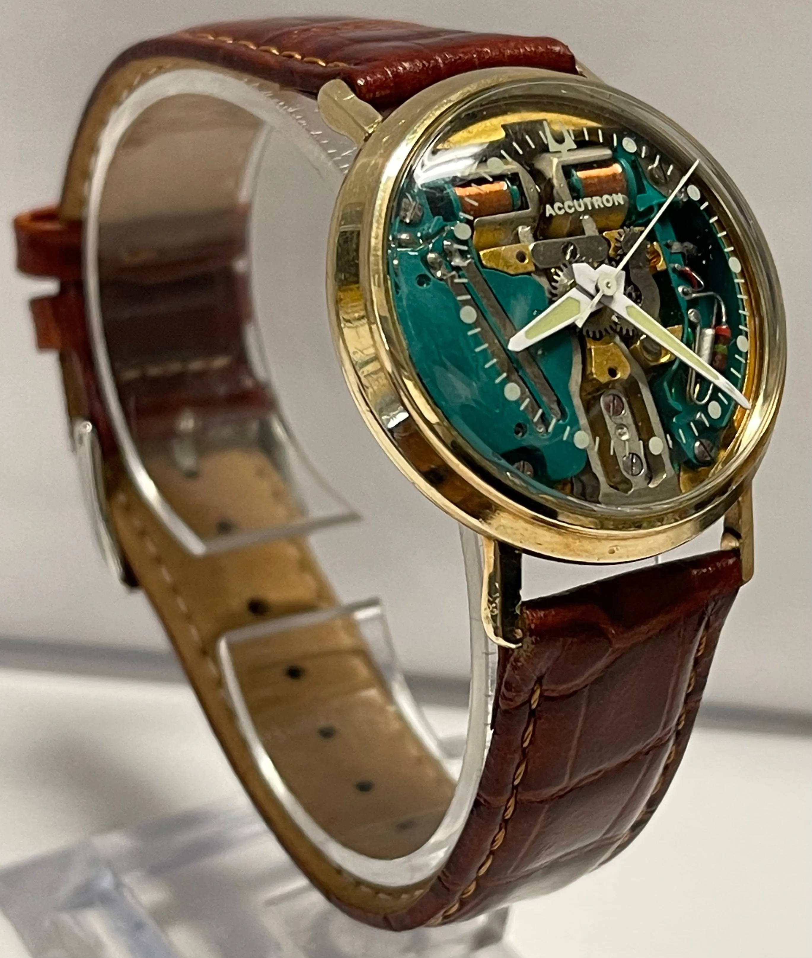 BULOVA Electric Rare Vintage 1950's Skeleton Design Men's Watch - $6K APR w/COA!