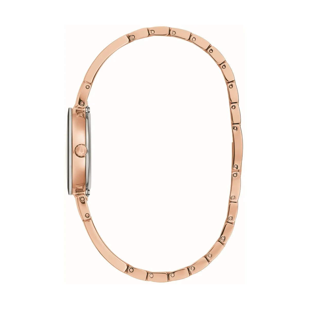 Bulova Marc Anthony Collection 26MM Diamond Dial and Rosetone Stainless Steel Bracelet Watch. 97P163