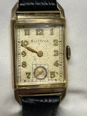 Bulova Vintage 1940s Watch - 10K Gold, Triple Lug, Rare Find- $6K APR w/ COA!!!!