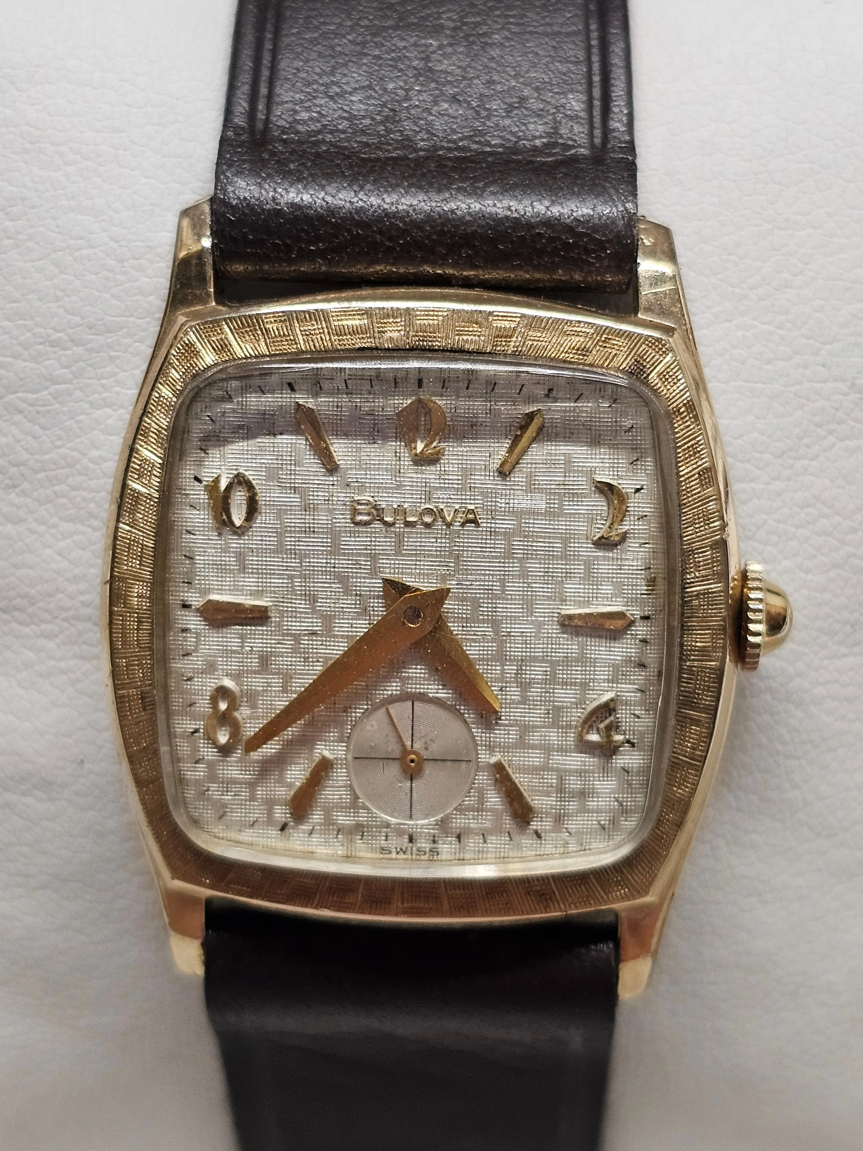 BULOVA, Vintage 1950s, 10K RGP Bezel & Steel Back, Men's Watch - $6K APR w/ COA!