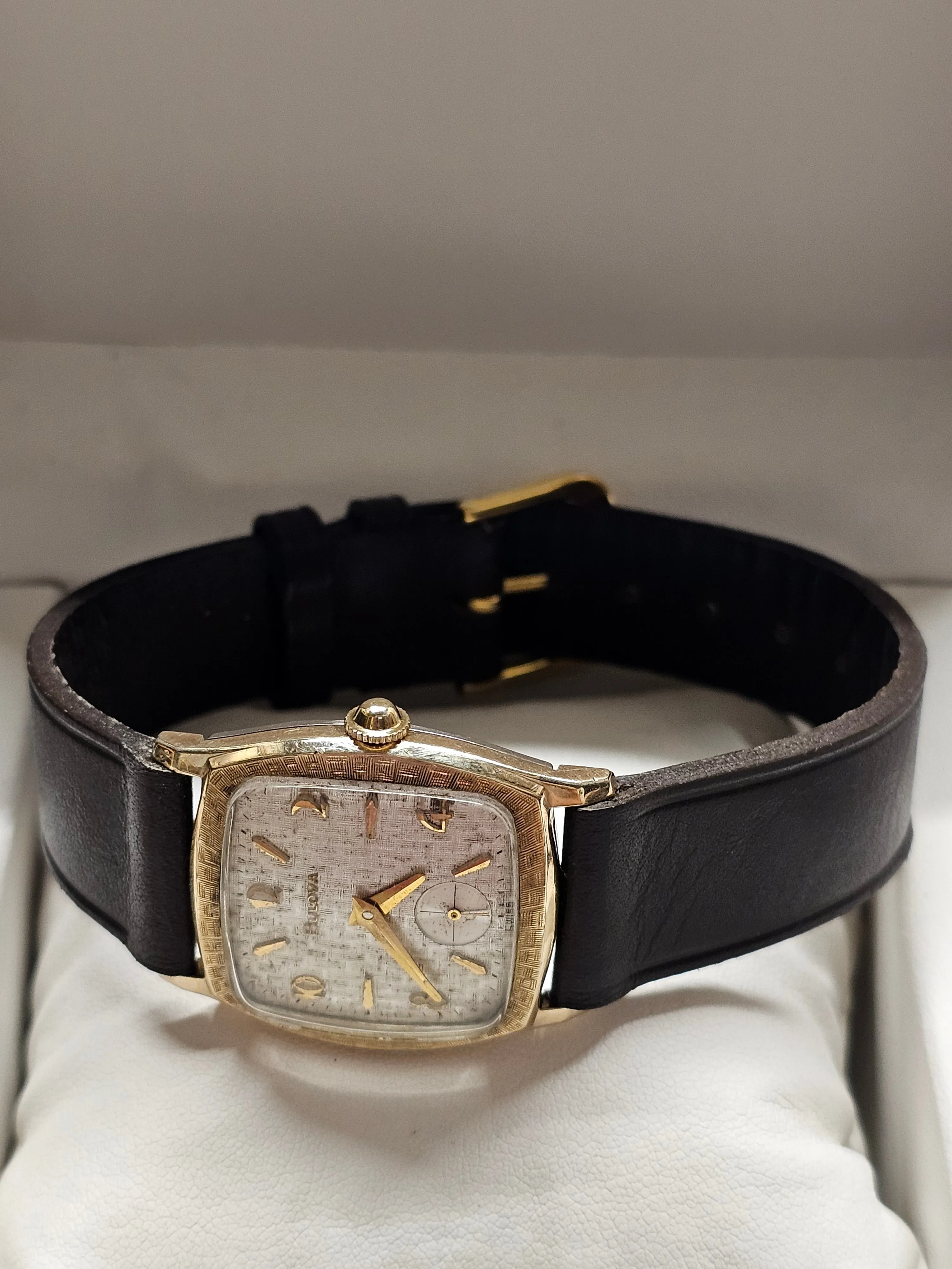 BULOVA, Vintage 1950s, 10K RGP Bezel & Steel Back, Men's Watch - $6K APR w/ COA!