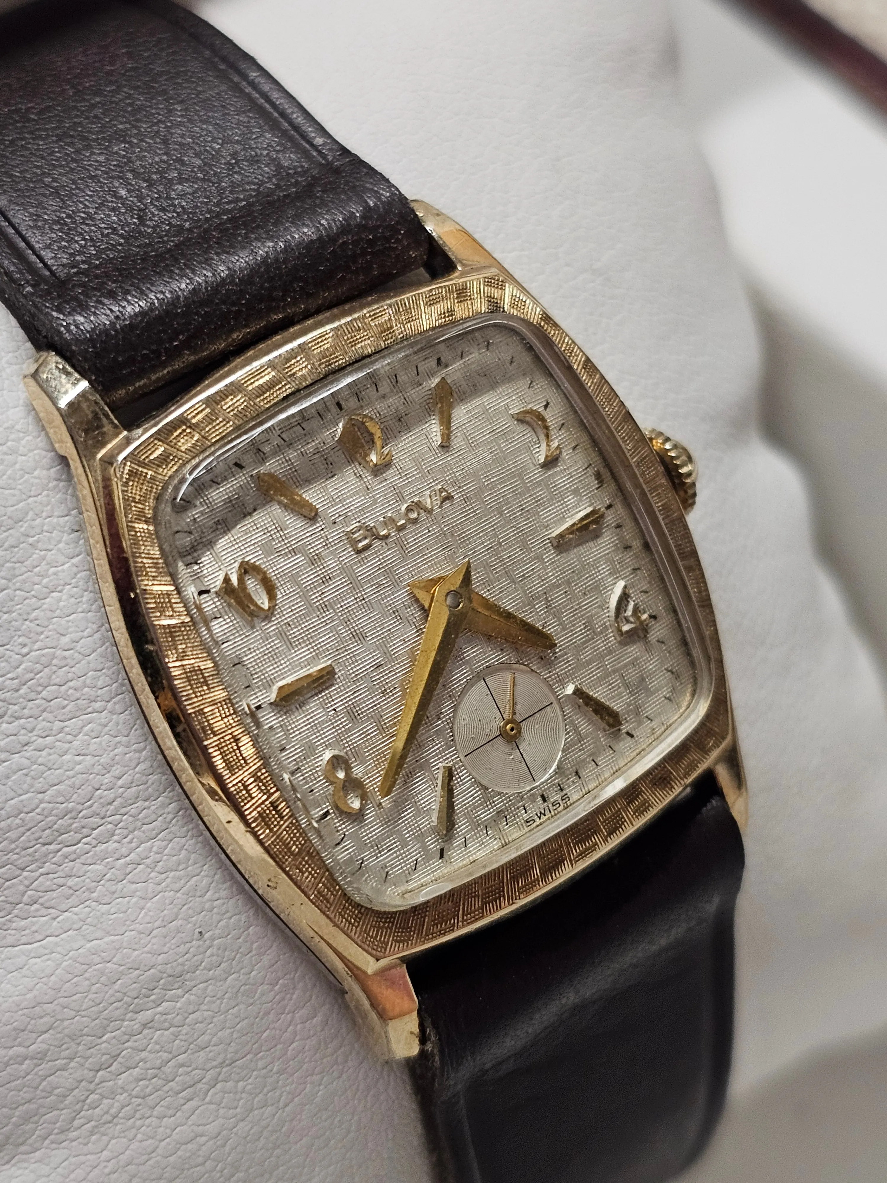 BULOVA, Vintage 1950s, 10K RGP Bezel & Steel Back, Men's Watch - $6K APR w/ COA!