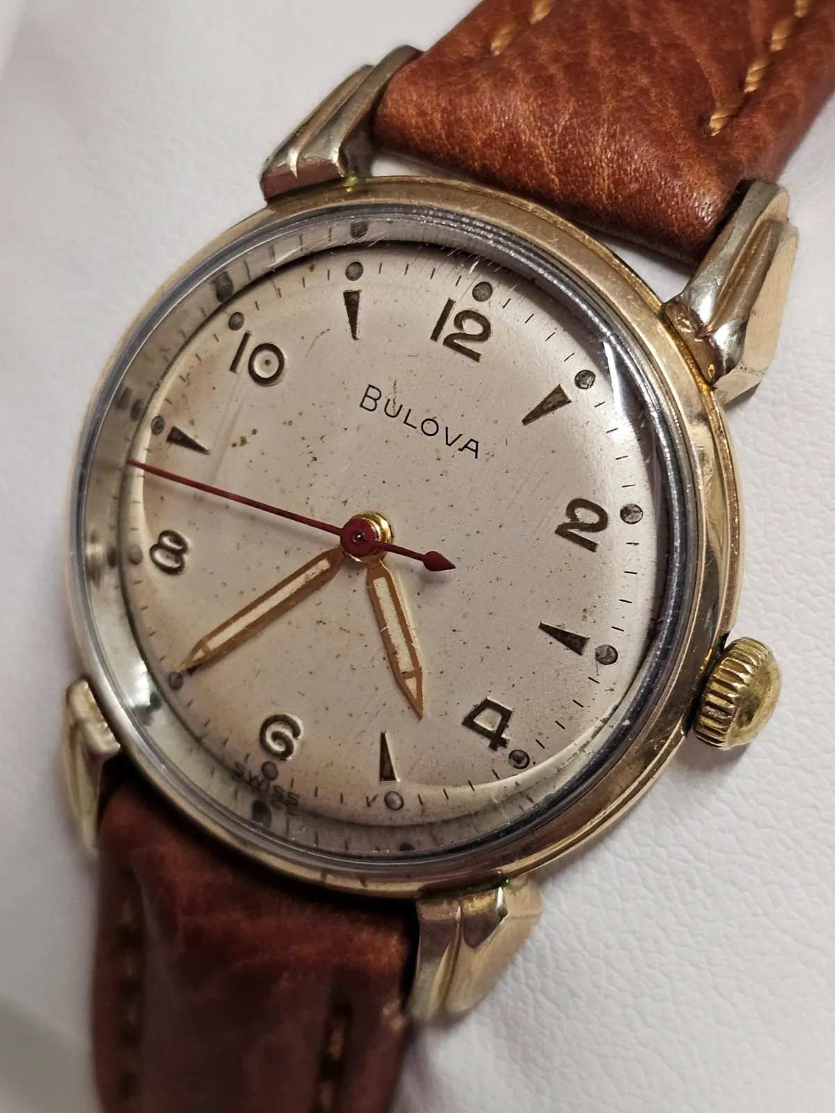Bulova Vintage 1950s Gold Tone & Steel Unique Men's Wristwatch - $6K APR w/ COA!