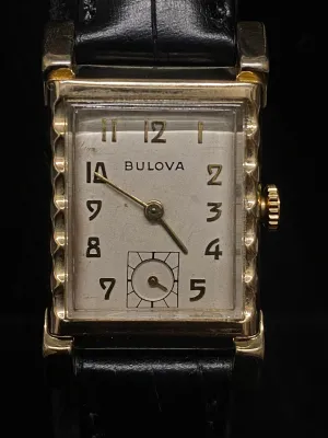 Bulova Vintage Circa 1950s Beautiful Case w/Arabic Numbers- $6,5K APR w/ COA!!!!