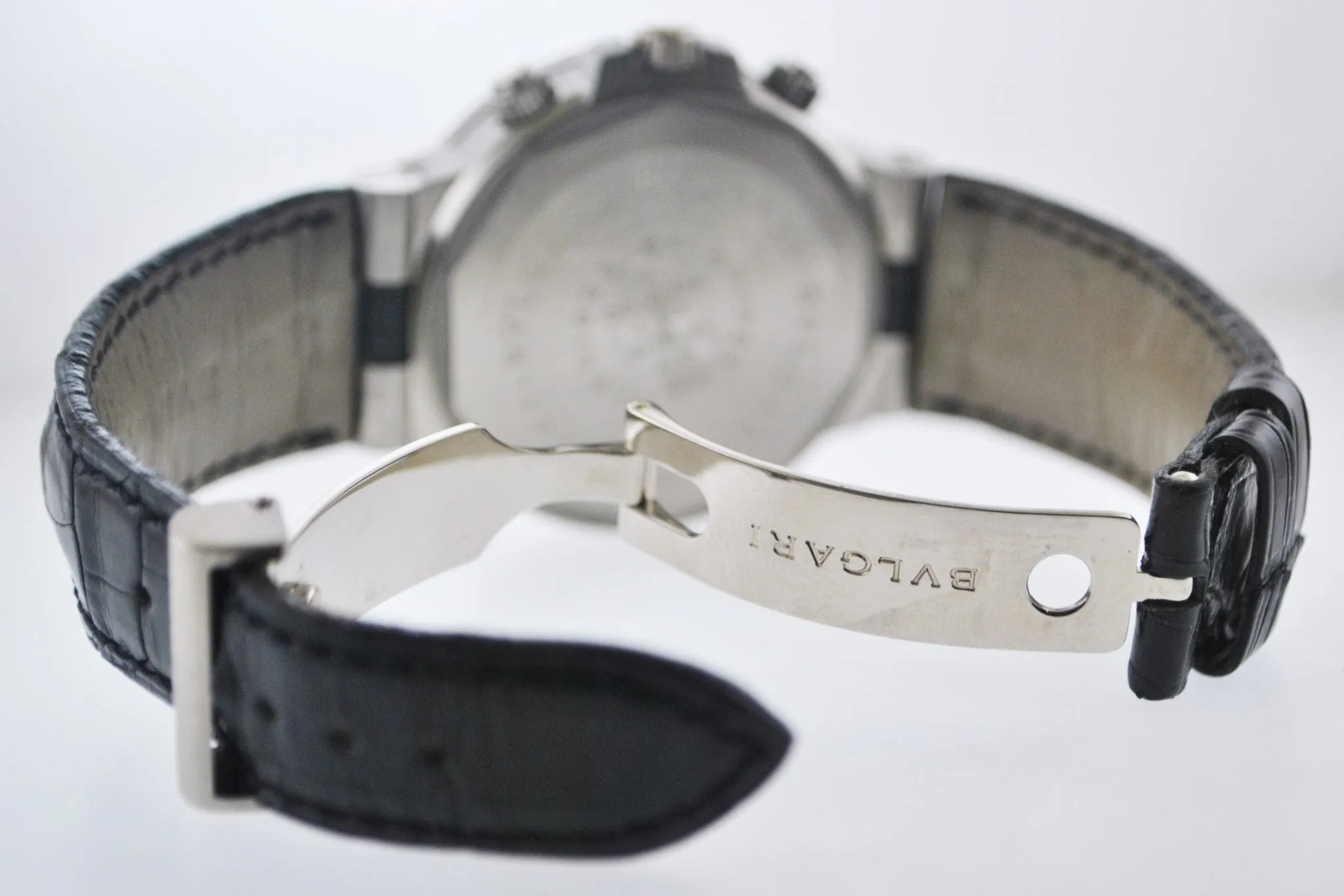 BVLGARI Diagono Regatta Chronograph Automatic Watch 18KWG - $25K VALUE!