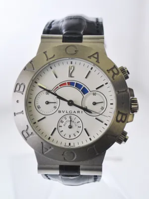 BVLGARI Diagono Regatta Chronograph Automatic Watch 18KWG - $25K VALUE!